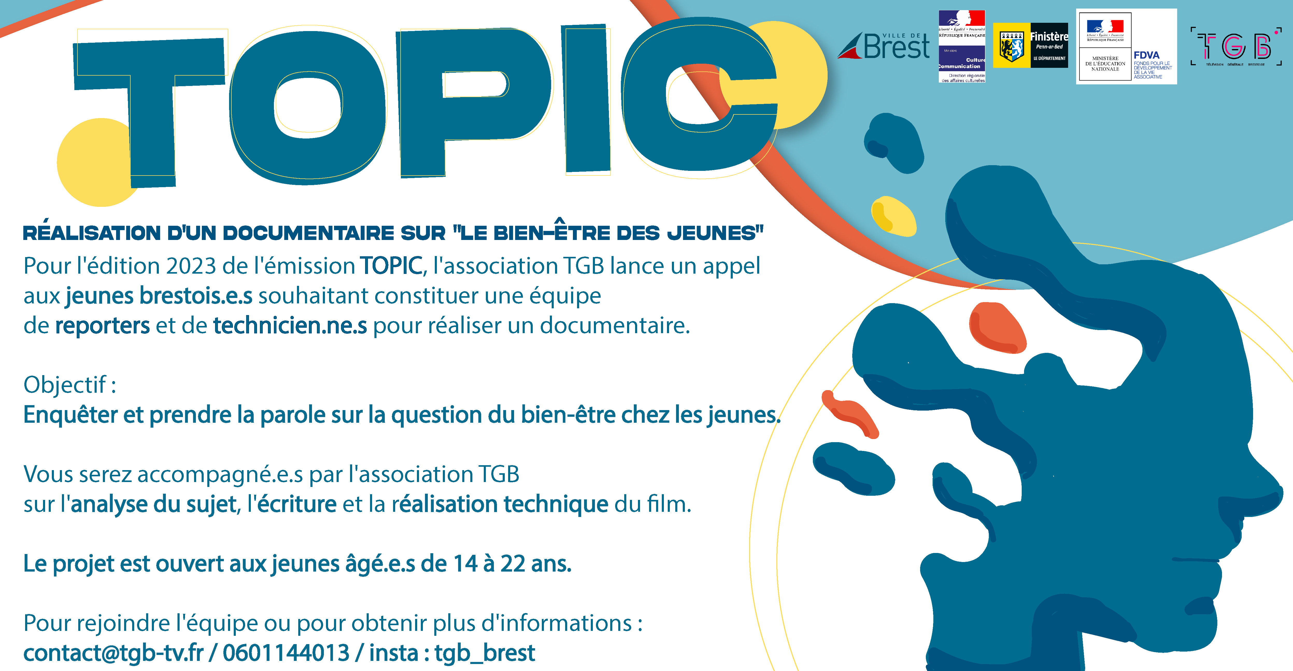 Emission TOPIC 2023 - Le bien-être des jeunes - Appel à participation ...